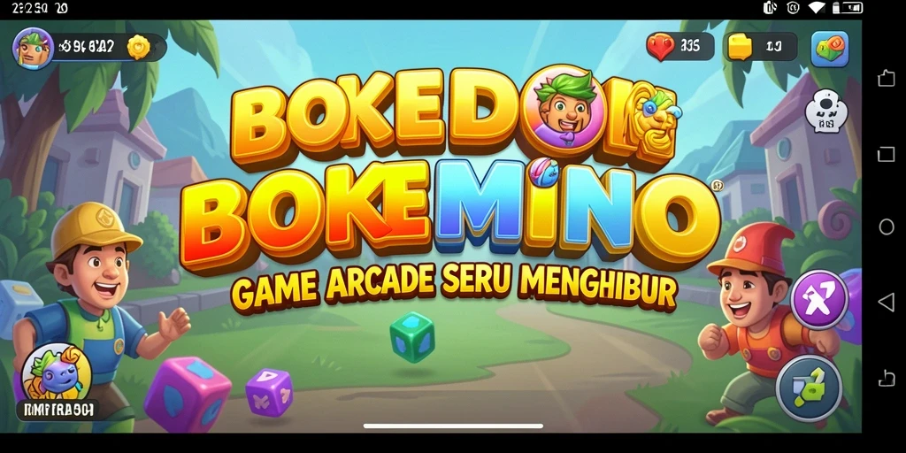 Screenshot gameplay BOKEDOMINO yang seru dan menghibur.
