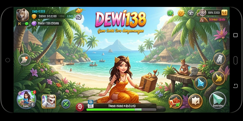 Tampilan gameplay DEWI138 yang menarik dan penuh warna.