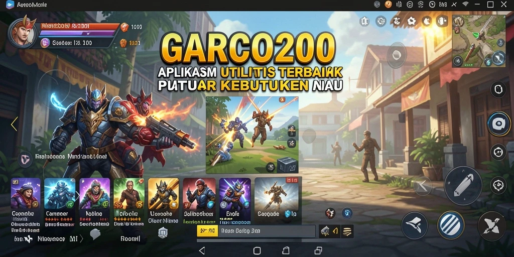Screenshot utama GARCO200 menampilkan antarmuka aplikasi yang intuitif.