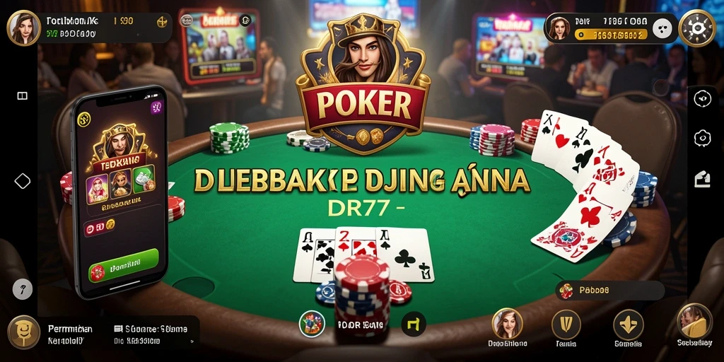 Tampilan menarik dan gameplay poker yang mendebarkan di IDR77.
