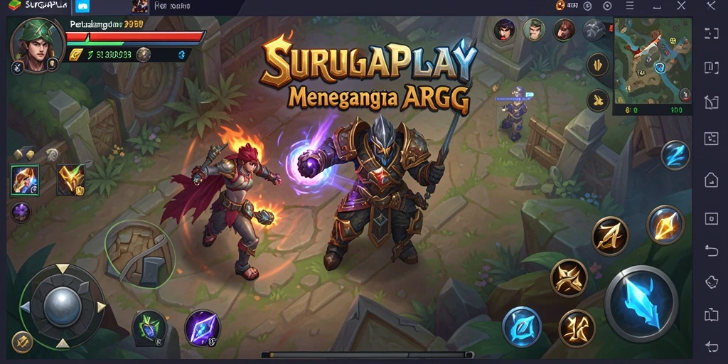 Tampilan gameplay menegangkan dalam SURGAPLAY yang penuh aksi.